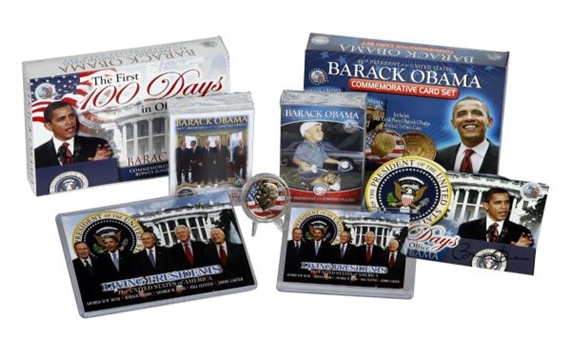 Barack Obama Presidential Commemorative Card and Coin Sets Mammoth Lot! (4900 total sets) Prior Retail Was $49,500
